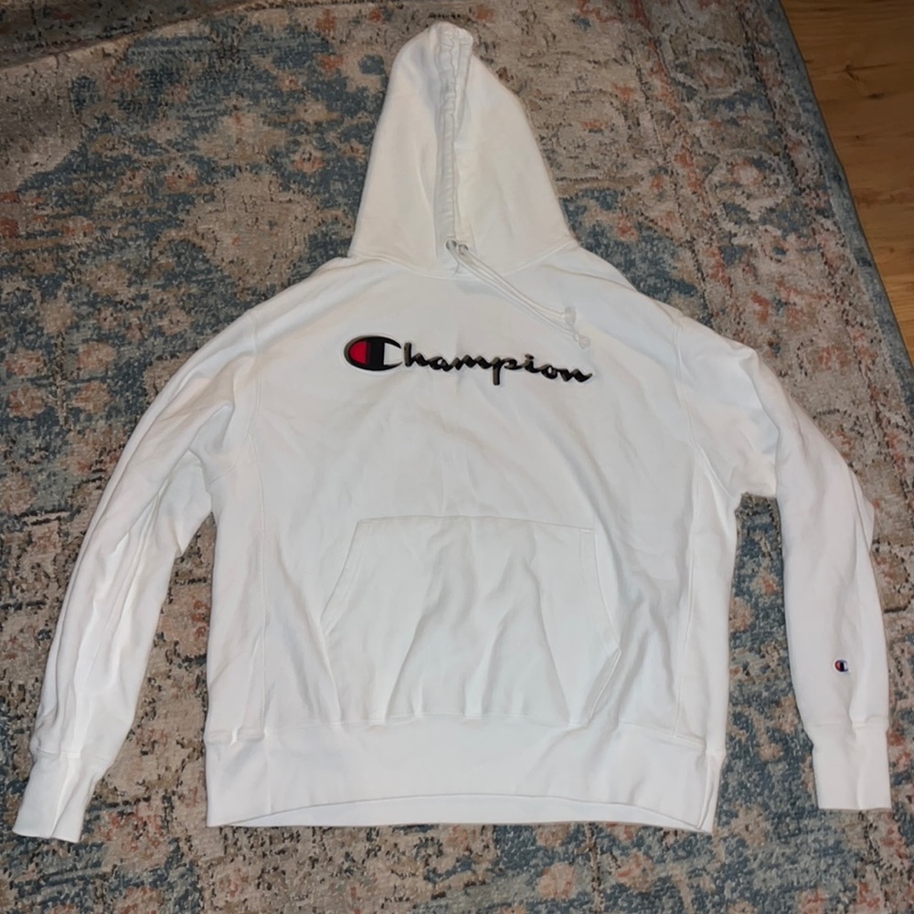 Champion White XL Hoodie Jacket